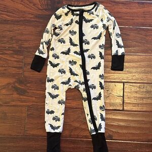 Kids Halloween Bat Print One Piece